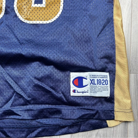 Champion Isaac Bruce St. Louis RAMS Football Jersey LA Rams Youth Size XL - Picture 6 of 12
